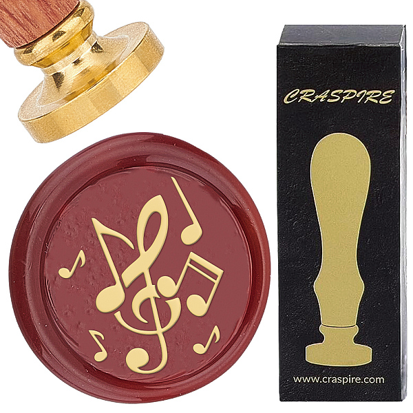 PandaHall Brass Wax Seal Stamps with Rosewood Handle, for DIY Scrapbooking, Musical Note, 25mm Brass Musical Note
PandaHall Brass Wax Seal Stamps with Rosewood Handle, for DIY Scrapbooking, Musical Note, 25mm Brass Musical Note