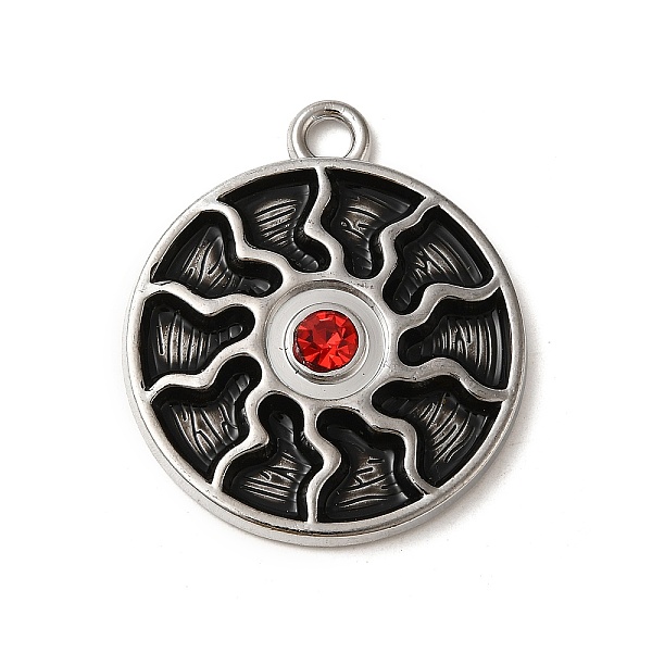 PandaHall Alloy with Rhinestone Pendants, Flat Round with Sun Charms, Platinum, 38x33x5mm, Hole: 3.5mm Acrylic+Rhinestone Sun Red
PandaHall Alloy with Rhinestone Pendants, Flat Round with Sun Charms, Platinum, 38x33x5mm, Hole: 3.5mm Acrylic+Rhinestone Sun Red