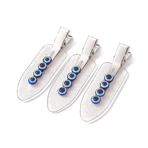 PandaHall Evil Eye Resin Alligator Hair Clips, with Glitter Powder Alloy & Plastic Clips, Blue, 60x18x11mm Resin Evil Eye Blue
PandaHall Evil Eye Resin Alligator Hair Clips, with Glitter Powder Alloy & Plastic Clips, Blue, 60x18x11mm Resin Evil Eye Blue