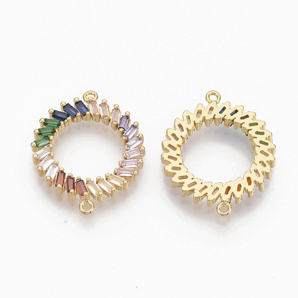 PandaHall Brass Micro Pave Cubic ZirconiaLinks connectors, Ring, Colorful, Golden, 26x21x2.5mm, Hole: 1.2mm Brass+Cubic Zirconia Ring
PandaHall Brass Micro Pave Cubic ZirconiaLinks connectors, Ring, Colorful, Golden, 26x21x2.5mm, Hole: 1.2mm Brass+Cubic Zirconia Ring