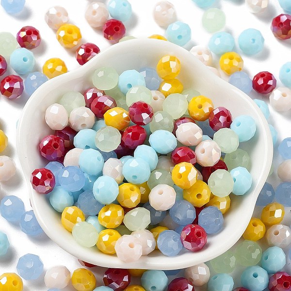 PandaHall Glass Beads, Faceted, Rondelle, Mixed Color, 10x8mm, Hole: 1mm, about 67pcs/60g Glass Rondelle Multicolor
PandaHall Glass Beads, Faceted, Rondelle, Mixed Color, 10x8mm, Hole: 1mm, about 67pcs/60g Glass Rondelle Multicolor