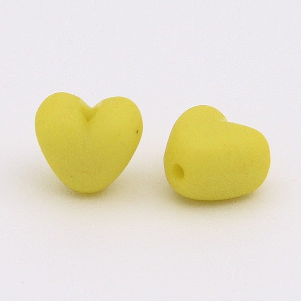 PandaHall Colorful Acrylic Beads, Frosted, Heart, Yellow, 9x10x7mm, hole: 1.5mm, about 1100pcs/500g Acrylic Heart Yellow
PandaHall Colorful Acrylic Beads, Frosted, Heart, Yellow, 9x10x7mm, hole: 1.5mm, about 1100pcs/500g Acrylic Heart Yellow