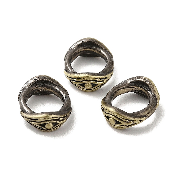 PandaHall Tibetan Style Rack Plating Brass Large Hole Bead, Long-Lasting Plated, Eye, Antique Bronze, 10.5x13.5x5mm, Hole: 8.5mm Brass Eye
PandaHall Tibetan Style Rack Plating Brass Large Hole Bead, Long-Lasting Plated, Eye, Antique Bronze, 10.5x13.5x5mm, Hole: 8.5mm Brass Eye