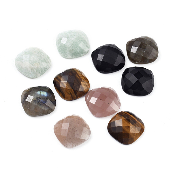 PandaHall Natural & Synthetic Mixed Stone Cabochons, Faceted, Square, 15.5x15.5x5.5mm Mixed Stone Square
PandaHall Natural & Synthetic Mixed Stone Cabochons, Faceted, Square, 15.5x15.5x5.5mm Mixed Stone Square