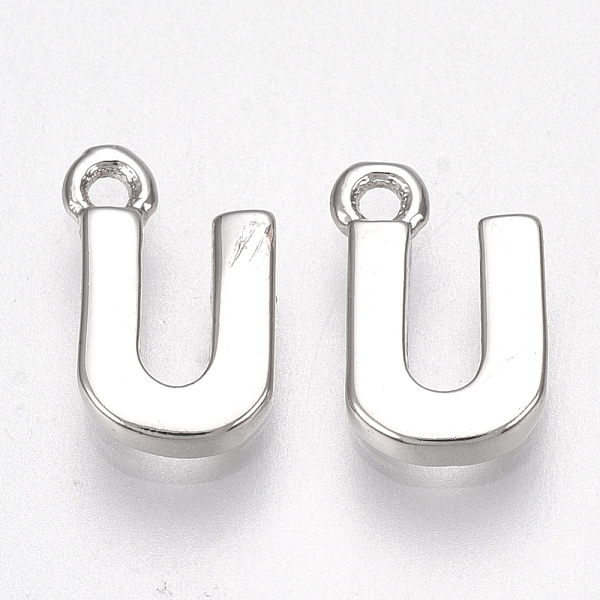 PandaHall Brass Charms, Letter, Nickel Free, Real Platinum Plated, Letter.U, 8.5x5.5x1.5mm, Hole: 0.8mm Brass Letter
PandaHall Brass Charms, Letter, Nickel Free, Real Platinum Plated, Letter.U, 8.5x5.5x1.5mm, Hole: 0.8mm Brass Letter