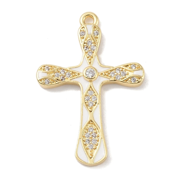 PandaHall Rack Plating Brass Micro Pave Cubic Zirconia Pendants, with Enamel, Long-Lasting Plated, Lead Free & Cadmium Free, Real 18K Gold..., White
PandaHall Rack Plating Brass Micro Pave Cubic Zirconia Pendants, with Enamel, Long-Lasting Plated, Lead Free & Cadmium Free, Real 18K Gold..., White