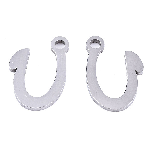 PandaHall 201 Stainless Steel Charms, Laser Cut, Alphabet, Stainless Steel Color, Letter.U, 10x8.5x1mm, Hole: 1.4mm Stainless Steel Letter U
PandaHall 201 Stainless Steel Charms, Laser Cut, Alphabet, Stainless Steel Color, Letter.U, 10x8.5x1mm, Hole: 1.4mm Stainless Steel Letter U
