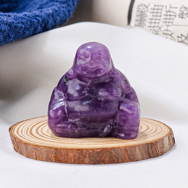 PandaHall Natural Lepidolite Carved Healing Buddha Figurines, Reiki Energy Stone Display Decorations, 30x30mm Lepidolite Others
PandaHall Natural Lepidolite Carved Healing Buddha Figurines, Reiki Energy Stone Display Decorations, 30x30mm Lepidolite Others