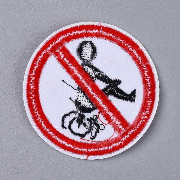 PandaHall Computerized Embroidery Cloth Iron on/Sew on Patches, Costume Accessories, Prohibitory Sign, No Fart Red Round Sign, White, 72x2mm...
PandaHall Computerized Embroidery Cloth Iron on/Sew on Patches, Costume Accessories, Prohibitory Sign, No Fart Red Round Sign, White, 72x2mm...