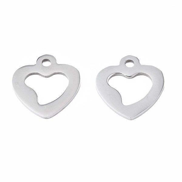 PandaHall 201 Stainless Steel Charms, Hollow Heart, Stainless Steel Color, 15x14.5x1mm, Hole: 1.8mm 201 Stainless Steel Heart
PandaHall 201 Stainless Steel Charms, Hollow Heart, Stainless Steel Color, 15x14.5x1mm, Hole: 1.8mm 201 Stainless Steel Heart