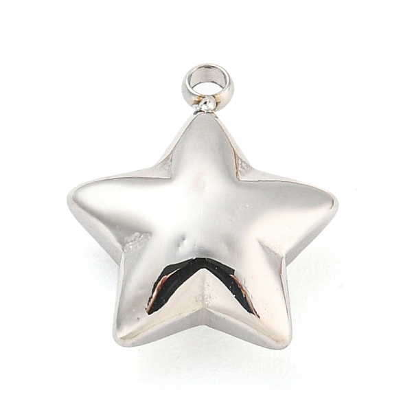 PandaHall 304 Stainless Steel Charms, Star Charm, Stainless Steel Color, 11x10x4mm, Hole: 1mm 304 Stainless Steel Star
PandaHall 304 Stainless Steel Charms, Star Charm, Stainless Steel Color, 11x10x4mm, Hole: 1mm 304 Stainless Steel Star