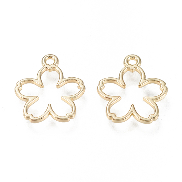 PandaHall Alloy Pendants, Cadmium Free & Lead Free, Flower, Golden, 17.5x15.5x1.5mm, Hole: 1.6mm Alloy Flower
PandaHall Alloy Pendants, Cadmium Free & Lead Free, Flower, Golden, 17.5x15.5x1.5mm, Hole: 1.6mm Alloy Flower