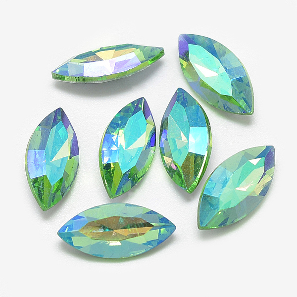 PandaHall Pointed Back Glass Rhinestone Cabochons, Back Plated, Faceted, AB Color Plated, Horse Eye, Light Green, 15x7x4mm Glass Rhinestone...
PandaHall Pointed Back Glass Rhinestone Cabochons, Back Plated, Faceted, AB Color Plated, Horse Eye, Light Green, 15x7x4mm Glass Rhinestone...