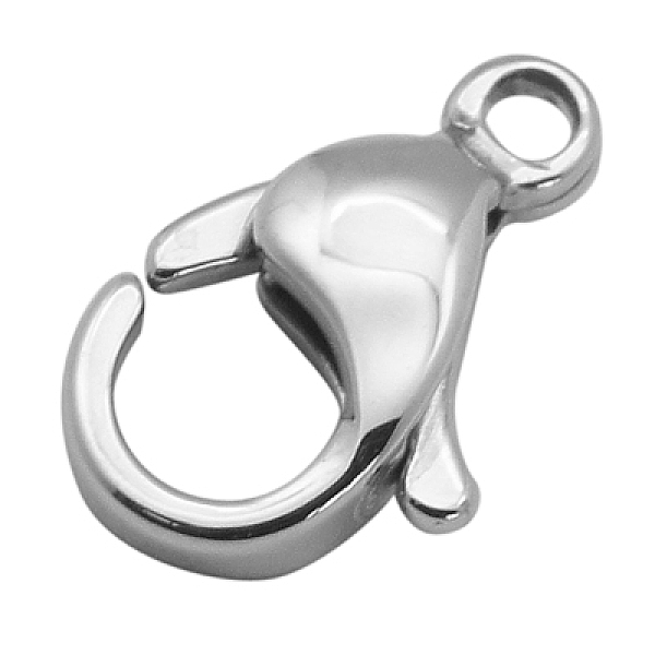 PandaHall 304 Stainless Steel Lobster Claw Clasps, Parrot Trigger Clasps, Manual Polishing, Stainless Steel Color, 21x13.5x5mm, Hole: 2.5mm...
PandaHall 304 Stainless Steel Lobster Claw Clasps, Parrot Trigger Clasps, Manual Polishing, Stainless Steel Color, 21x13.5x5mm, Hole: 2.5mm...