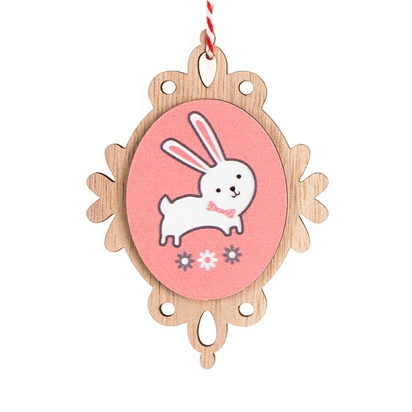 PandaHall Easter Theme Wood Oval with Rabbit Pendant Decoration, for Home Party Hanging Decoration, White, 88x64x8mm Wood Oval White
PandaHall Easter Theme Wood Oval with Rabbit Pendant Decoration, for Home Party Hanging Decoration, White, 88x64x8mm Wood Oval White