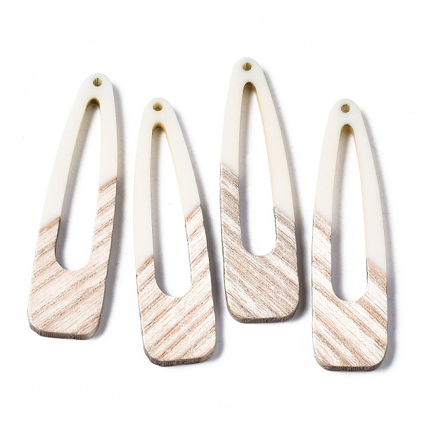 PandaHall Resin & Wood Big Pendants, Two Tone, Teardrop, White, 67x17x3.5mm, Hole: 2mm Resin+Wood Teardrop White
PandaHall Resin & Wood Big Pendants, Two Tone, Teardrop, White, 67x17x3.5mm, Hole: 2mm Resin+Wood Teardrop White
