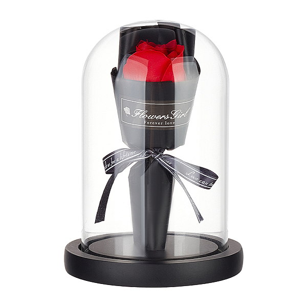 PandaHall Valentine's Day Gift, Glass Microlandschaft Covers, Cloche Bell Jar Terrarium with Wood Base, with Atificial Scented Soap Rose..., Black
PandaHall Valentine's Day Gift, Glass Microlandschaft Covers, Cloche Bell Jar Terrarium with Wood Base, with Atificial Scented Soap Rose..., Black