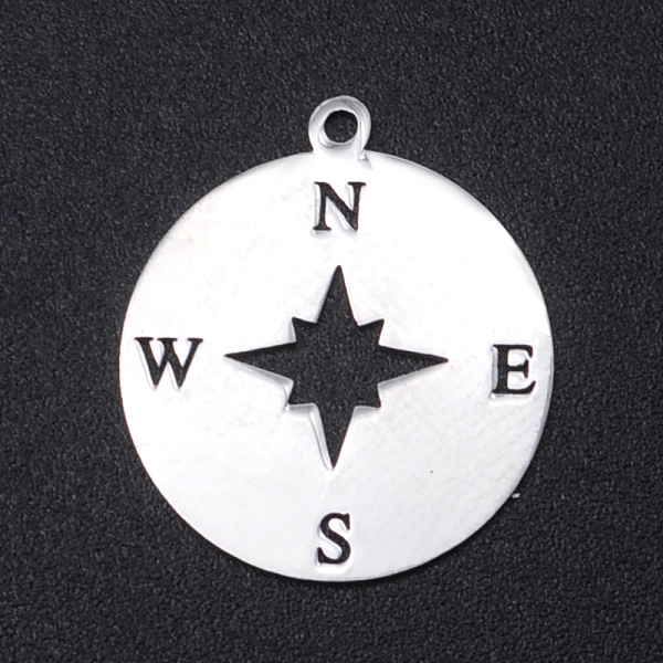 PandaHall 201 Stainless Steel Laser Cut Pendants, Compass, Stainless Steel Color, 22x19.5x1mm, Hole: 1.4mm 201 Stainless Steel Others
PandaHall 201 Stainless Steel Laser Cut Pendants, Compass, Stainless Steel Color, 22x19.5x1mm, Hole: 1.4mm 201 Stainless Steel Others