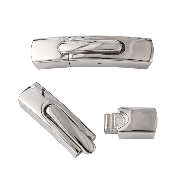 PandaHall 304 Stainless Steel Bayonet Clasps, Rectangle, Stainless Steel Color, 35.7x8.2x6mm, Hole: 6x4mm 304 Stainless Steel
PandaHall 304 Stainless Steel Bayonet Clasps, Rectangle, Stainless Steel Color, 35.7x8.2x6mm, Hole: 6x4mm 304 Stainless Steel