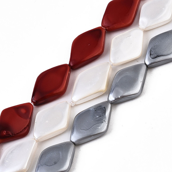 PandaHall Electroplate Natural Shell Beads Strands, Rhombus, Mixed Color, 13x9x2.5mm, Hole: 0.8mm, about 29pcs/strand, 15.16 inch(38.5cm)..., Multicolor
PandaHall Electroplate Natural Shell Beads Strands, Rhombus, Mixed Color, 13x9x2.5mm, Hole: 0.8mm, about 29pcs/strand, 15.16 inch(38.5cm)..., Multicolor