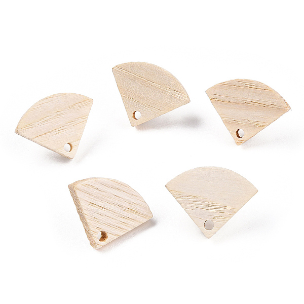 PandaHall Ash Wood Stud Earring Findings, with 304 Stainless Steel Pin, Fan, 15x19mm, Hole: 1.8mm, Pin: 0.7mm Wood Fan
PandaHall Ash Wood Stud Earring Findings, with 304 Stainless Steel Pin, Fan, 15x19mm, Hole: 1.8mm, Pin: 0.7mm Wood Fan