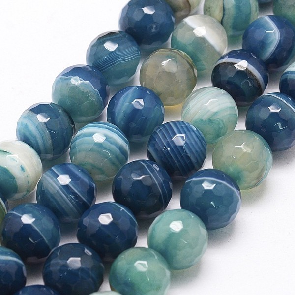 PandaHall Faceted Natural Agate Beads Strands, Dyed, Round, Grade A, Blue, 12mm, Hole: 2mm, about 32pcs/strand, 15 inch Natural Agate Round...
PandaHall Faceted Natural Agate Beads Strands, Dyed, Round, Grade A, Blue, 12mm, Hole: 2mm, about 32pcs/strand, 15 inch Natural Agate Round...