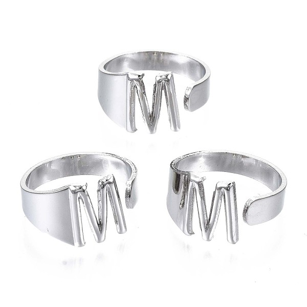 PandaHall Alloy Cuff Finger Rings, Cadmium Free & Nickel Free & Lead Free, Alphabet, Platinum, Letter.M, US Size 8(18.1mm) Alloy Letter M
PandaHall Alloy Cuff Finger Rings, Cadmium Free & Nickel Free & Lead Free, Alphabet, Platinum, Letter.M, US Size 8(18.1mm) Alloy Letter M