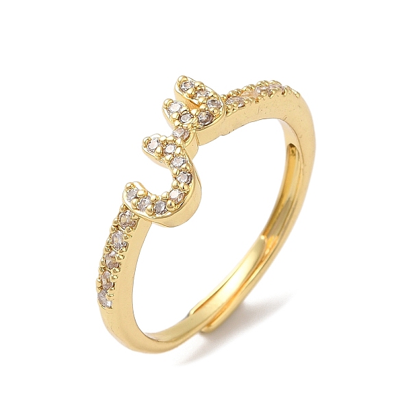 PandaHall Rack Plating Brass Cubic Zirconia Arabic Letters Adjustable Rings for Women, Cadmium Free & Lead Free, Long-Lasting Plated, Real..., Clear
PandaHall Rack Plating Brass Cubic Zirconia Arabic Letters Adjustable Rings for Women, Cadmium Free & Lead Free, Long-Lasting Plated, Real..., Clear