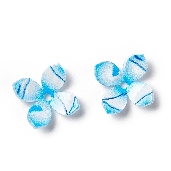 PandaHall Printed 4-Petal Opaque Acrylic Bead Caps, Flower, Deep Sky Blue, 12.5~13x12.5~13x2~2.5mm, Hole: 2mm Acrylic
PandaHall Printed 4-Petal Opaque Acrylic Bead Caps, Flower, Deep Sky Blue, 12.5~13x12.5~13x2~2.5mm, Hole: 2mm Acrylic