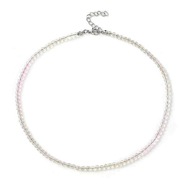 PandaHall Bling Glass Round Beaded Necklace for Women, Pink, 16.93 inch(43cm) Glass Pink
PandaHall Bling Glass Round Beaded Necklace for Women, Pink, 16.93 inch(43cm) Glass Pink
