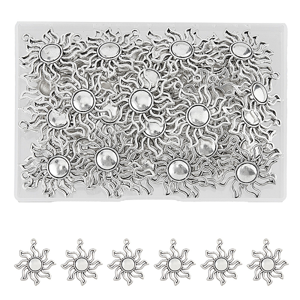 PandaHall DICOSMETIC Tibetan Style Alloy Solar Eclipse Pendants, Cadmium Free & Lead Free, Sun, Antique Silver, 34x31x3mm, Hole: 2mm...
PandaHall DICOSMETIC Tibetan Style Alloy Solar Eclipse Pendants, Cadmium Free & Lead Free, Sun, Antique Silver, 34x31x3mm, Hole: 2mm...