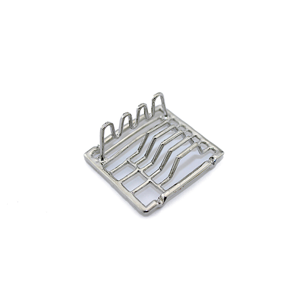 PandaHall Mini Alloy Dish Drying Rack, for Dollhouse Accessories Pretending Prop Decorations, Platinum, 38x35x17mm Alloy Tableware
PandaHall Mini Alloy Dish Drying Rack, for Dollhouse Accessories Pretending Prop Decorations, Platinum, 38x35x17mm Alloy Tableware
