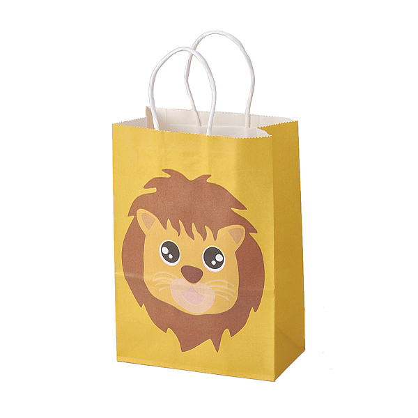 PandaHall kraft Paper Bags, with Handles, Gift Bags, Shopping Bags, Rectangle, Lion, Yellow, 21.3x14.9x8cm Paper Other Animal Yellow
PandaHall kraft Paper Bags, with Handles, Gift Bags, Shopping Bags, Rectangle, Lion, Yellow, 21.3x14.9x8cm Paper Other Animal Yellow