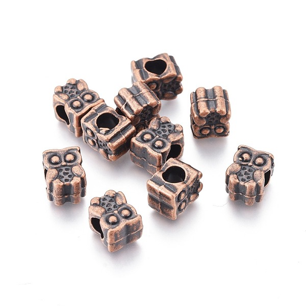 PandaHall Alloy European Beads, Long-Lasting Plated, Large Hole Owl Beads, Nickel Free, Red Copper, 11.5x9x8mm, Hole: 5mm Alloy Owl
PandaHall Alloy European Beads, Long-Lasting Plated, Large Hole Owl Beads, Nickel Free, Red Copper, 11.5x9x8mm, Hole: 5mm Alloy Owl