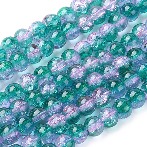 PandaHall Spray Painted Crackle Glass Beads Strands, Round, Two Tone, Dark Cyan, 6mm, Hole: 1.3~1.6mm, about 133pcs/strand, 31.4 inch Glass...
PandaHall Spray Painted Crackle Glass Beads Strands, Round, Two Tone, Dark Cyan, 6mm, Hole: 1.3~1.6mm, about 133pcs/strand, 31.4 inch Glass...