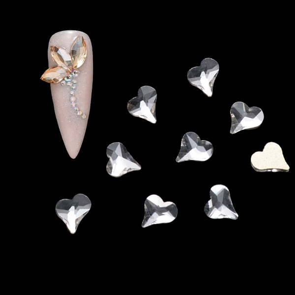 PandaHall Flat Back Glass Rhinestone Cabochons, Nail Art Decoration Accessories, Faceted, Heart, Crystal, 7x6x2mm, 20pcs/bag Glass Heart..., Clear
PandaHall Flat Back Glass Rhinestone Cabochons, Nail Art Decoration Accessories, Faceted, Heart, Crystal, 7x6x2mm, 20pcs/bag Glass Heart..., Clear