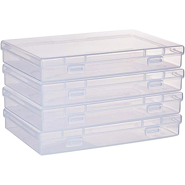 PandaHall BENECREAT 4 Pack 17x10.5x2.5cm Inches Large Clear Plastic Box Container Clear Storage Organizer with Hinged Lid for Small Craft...
PandaHall BENECREAT 4 Pack 17x10.5x2.5cm Inches Large Clear Plastic Box Container Clear Storage Organizer with Hinged Lid for Small Craft...