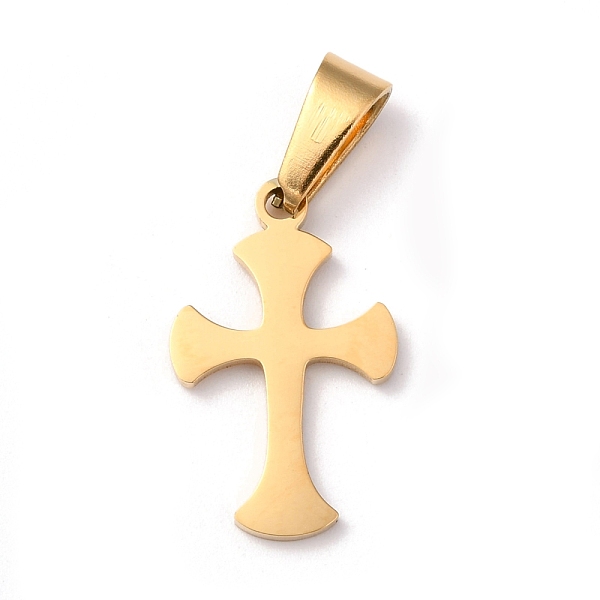 PandaHall 304 Stainless Steel Pendants, Cross, Golden, 19.5x12x1.2mm, Hole: 3.5x7mm 304 Stainless Steel Cross
PandaHall 304 Stainless Steel Pendants, Cross, Golden, 19.5x12x1.2mm, Hole: 3.5x7mm 304 Stainless Steel Cross