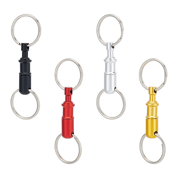 PandaHall Unicraftale 4Pcs 4 Colors Aluminum Quick Release Keychain, Detachable Pull Apart Snap Keychain, for Lock Car Key Holder with Two..., Multicolor
PandaHall Unicraftale 4Pcs 4 Colors Aluminum Quick Release Keychain, Detachable Pull Apart Snap Keychain, for Lock Car Key Holder with Two..., Multicolor