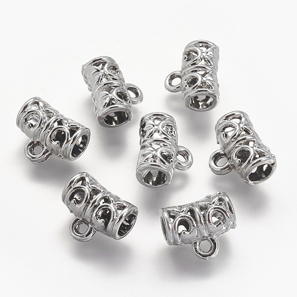 PandaHall Alloy Tube Bails, Loop Bails, Bail Beads, Long-Lasting Plated, Tube, Silver Color Plated, 12x9x6mm, Hole: 1mm, Inner Diameter: 4mm...
PandaHall Alloy Tube Bails, Loop Bails, Bail Beads, Long-Lasting Plated, Tube, Silver Color Plated, 12x9x6mm, Hole: 1mm, Inner Diameter: 4mm...