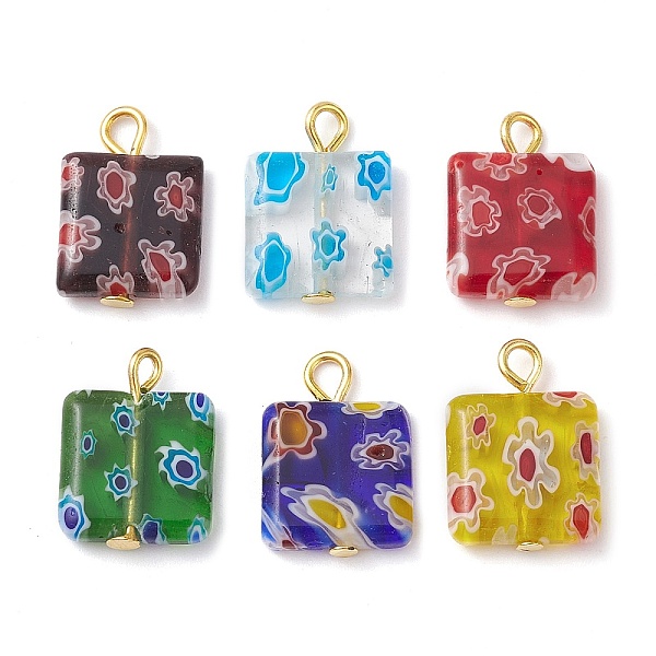 PandaHall Square Handmade Millefiori Glass Pendants, with Iron Flat Head Pins, Cadmium Free & Lead Free, Colorful, 16.5x12x3mm, Hole: 2mm...
PandaHall Square Handmade Millefiori Glass Pendants, with Iron Flat Head Pins, Cadmium Free & Lead Free, Colorful, 16.5x12x3mm, Hole: 2mm...