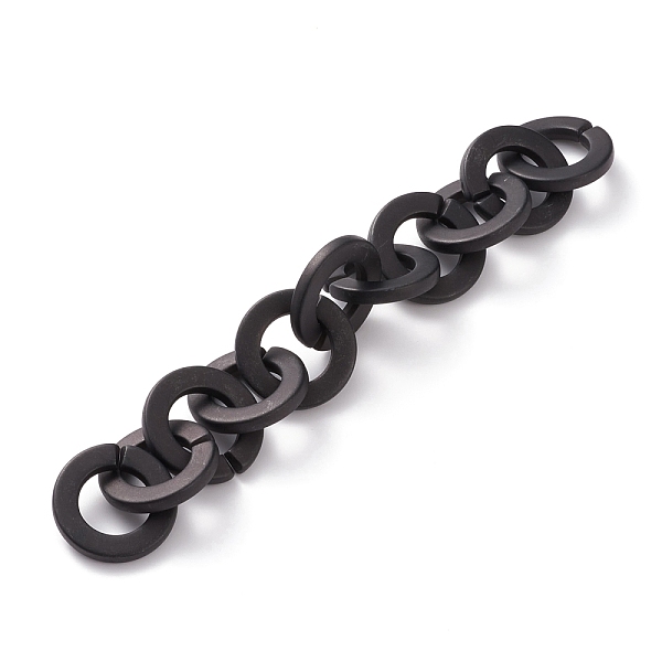 PandaHall Handmade Opaque Spray Painted Acrylic Round Link Chains, for Purse Strap Bag Chain, Unwelded, Black, 31.5x4.5mm, 39.37 inch...
PandaHall Handmade Opaque Spray Painted Acrylic Round Link Chains, for Purse Strap Bag Chain, Unwelded, Black, 31.5x4.5mm, 39.37 inch...