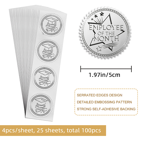 PandaHall CRASPIRE 2" Gold Foil Sticker Employee Of The Month 100pcs Certificate Seals Silver Embossed Round Gold Certificate Seal Stickers...
PandaHall CRASPIRE 2" Gold Foil Sticker Employee Of The Month 100pcs Certificate Seals Silver Embossed Round Gold Certificate Seal Stickers...