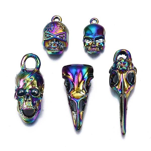PandaHall Rainbow Color Alloy Pendants, Cadmium Free & Nickel Free & Lead Free, Skull, 29.5x12x16.5mm, Hole: 4.5mm, 5pcs/set Alloy Skull
PandaHall Rainbow Color Alloy Pendants, Cadmium Free & Nickel Free & Lead Free, Skull, 29.5x12x16.5mm, Hole: 4.5mm, 5pcs/set Alloy Skull