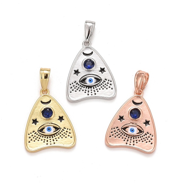 PandaHall Brass Cubic Zirconia Pendants, with Enamel, Lead Free & Cadmium Free, Talking Board Planchette Charm with All Seeing Eye, Mixed...
PandaHall Brass Cubic Zirconia Pendants, with Enamel, Lead Free & Cadmium Free, Talking Board Planchette Charm with All Seeing Eye, Mixed...