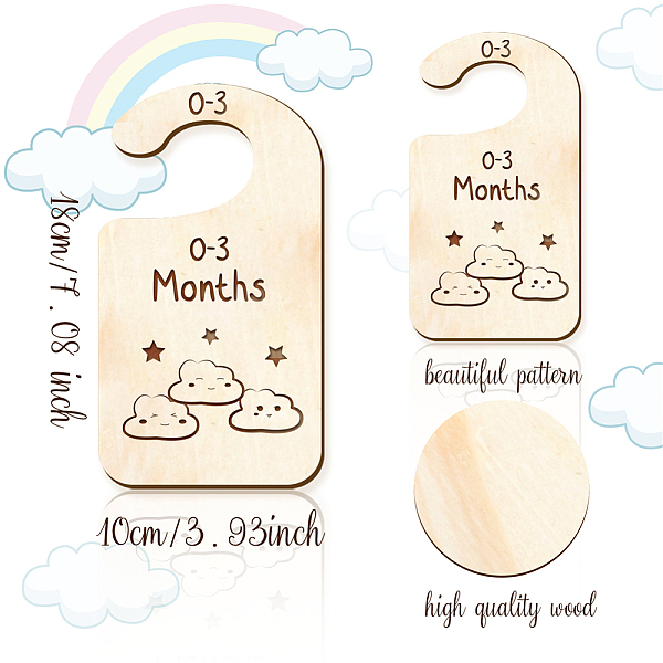 PandaHall CRASPIRE 10PCS Wood Baby Wardrobe Dividers Weather Design from Newborn to 24 Month Hanger Seperaters Baby Closet Organizers..., Multicolor
PandaHall CRASPIRE 10PCS Wood Baby Wardrobe Dividers Weather Design from Newborn to 24 Month Hanger Seperaters Baby Closet Organizers..., Multicolor