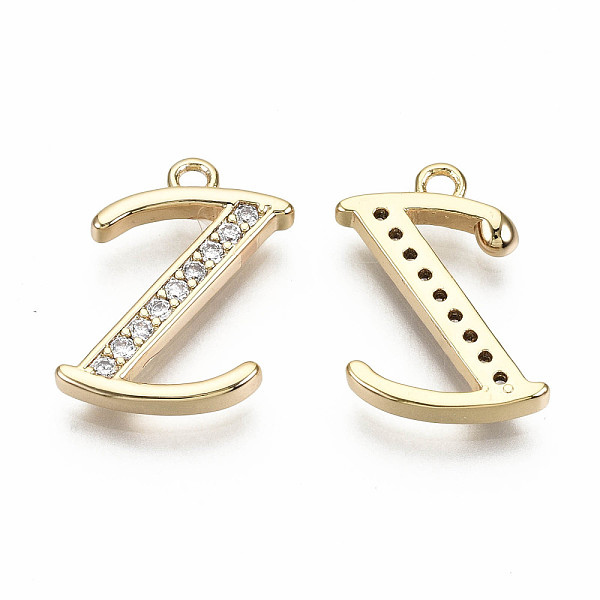 PandaHall Brass Micro Pave Clear Cubic Zirconia Pendants, Nickel Free, Real 18K Gold Plated, Word, Letter.Z, 17x12x2mm, Hole: 1.5mm...
PandaHall Brass Micro Pave Clear Cubic Zirconia Pendants, Nickel Free, Real 18K Gold Plated, Word, Letter.Z, 17x12x2mm, Hole: 1.5mm...