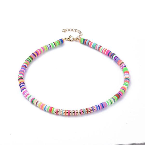 PandaHall Handmade Polymer Clay Heishi Beaded Necklaces, with Brass Beads, Non-magnetic Synthetic Hematite Beads and 304 Stainless Steel...
PandaHall Handmade Polymer Clay Heishi Beaded Necklaces, with Brass Beads, Non-magnetic Synthetic Hematite Beads and 304 Stainless Steel...