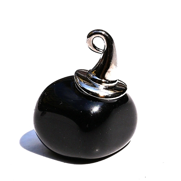 PandaHall Natural Obsidian Pendants, Nuggets Charms with Metal Witch Hat, 40x10mm Obsidian Nuggets
PandaHall Natural Obsidian Pendants, Nuggets Charms with Metal Witch Hat, 40x10mm Obsidian Nuggets