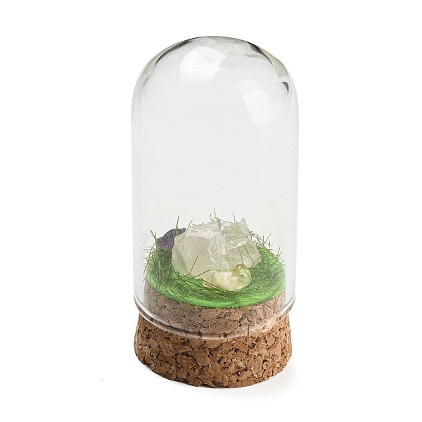 PandaHall Natural Rose Quartz Nuggets Display Decoration with Glass Dome Cloche Cover, Cork Base Bell Jar Ornaments for Home Decoration...
PandaHall Natural Rose Quartz Nuggets Display Decoration with Glass Dome Cloche Cover, Cork Base Bell Jar Ornaments for Home Decoration...